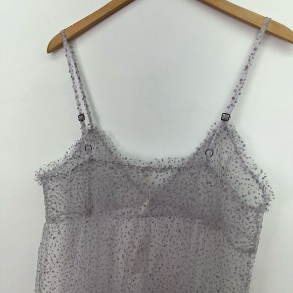 Anthropologie Women’s By Anthropologie Sheer Dot Tulle Sheer Slip Dress - Picture 8 of 12